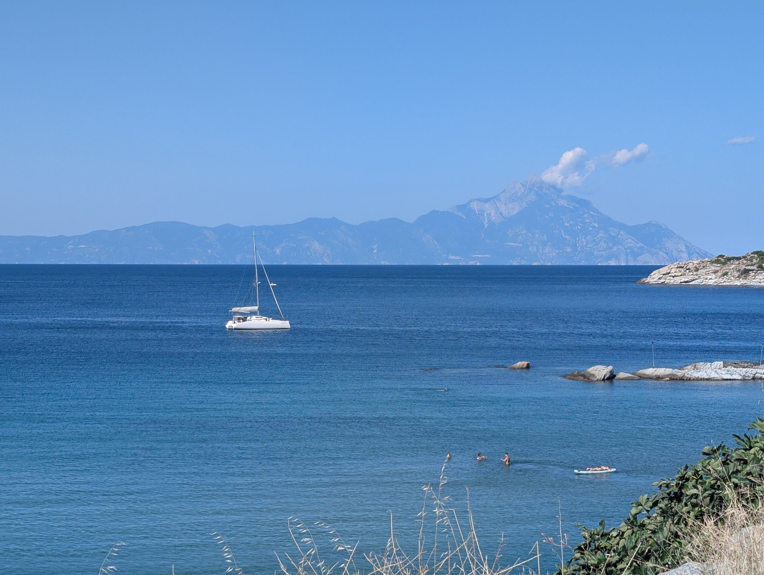 Sykia – Athos im Hintergrund